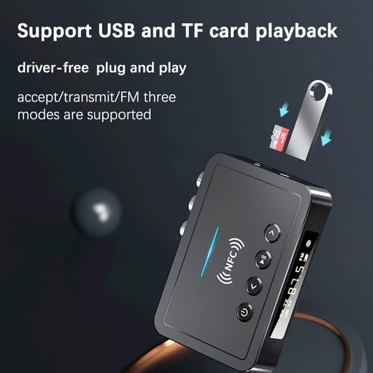 Adaptateur Bluetooth M6 NFC Émetteur Récepteur 5.0