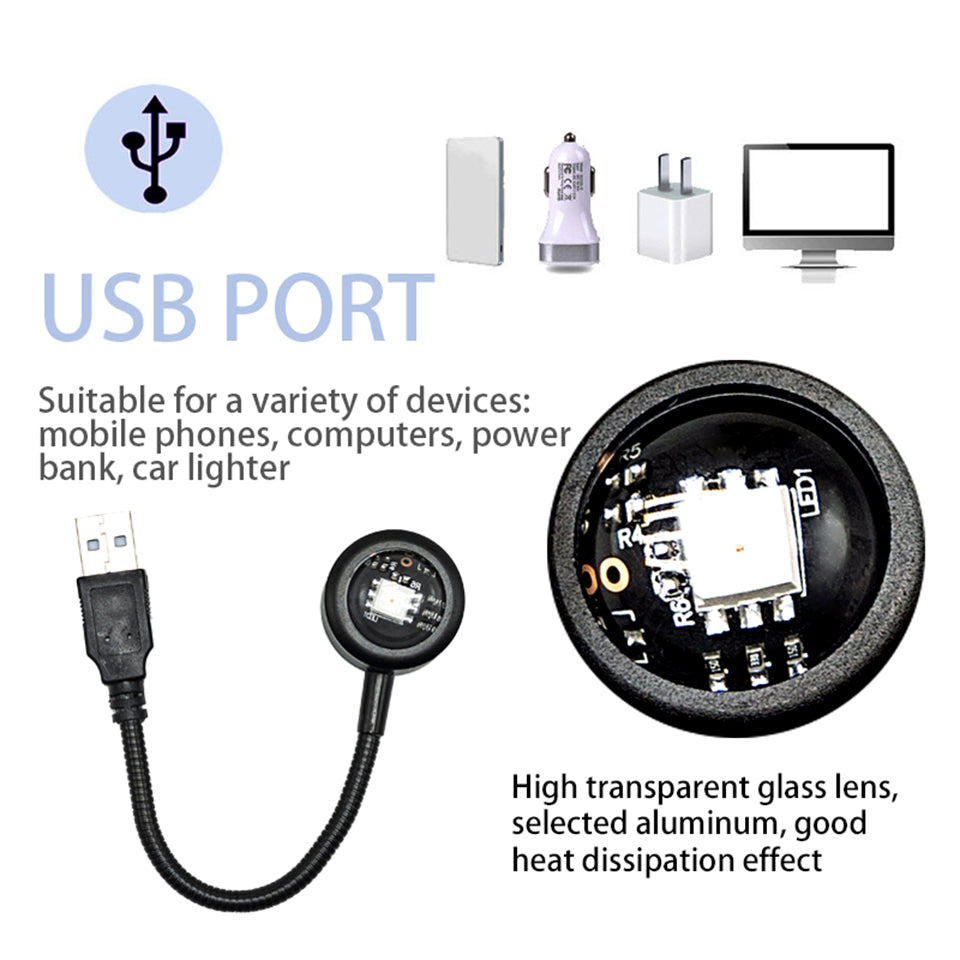 Lampe Projecteur Sunset Duo USB (Lot de 2)