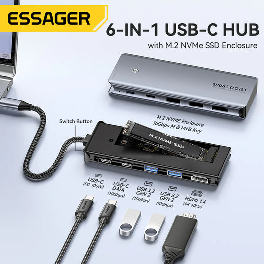ESSAGER HUB 6 EN 1