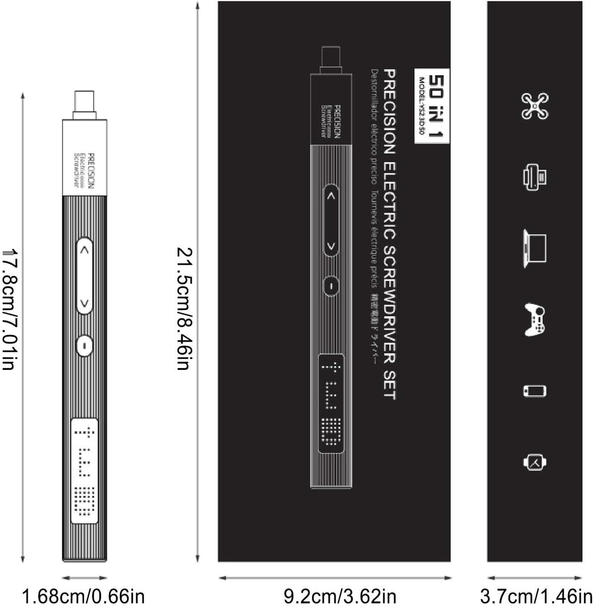 Tournevis Électrique 50-en-1 – Kit de Précision pour Réparation Électronique