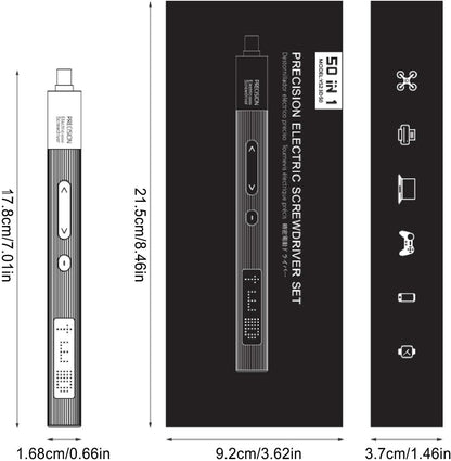 Tournevis Électrique 50-en-1 – Kit de Précision pour Réparation Électronique
