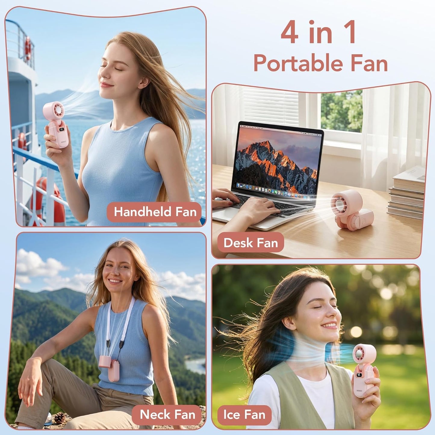 Ventilateur Portable Rechargeable MINISO