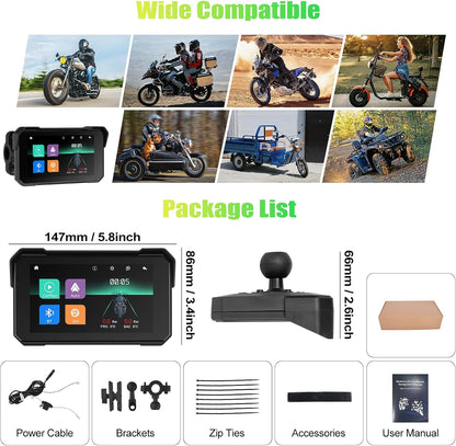 CAMECHO – Écran CarPlay moto