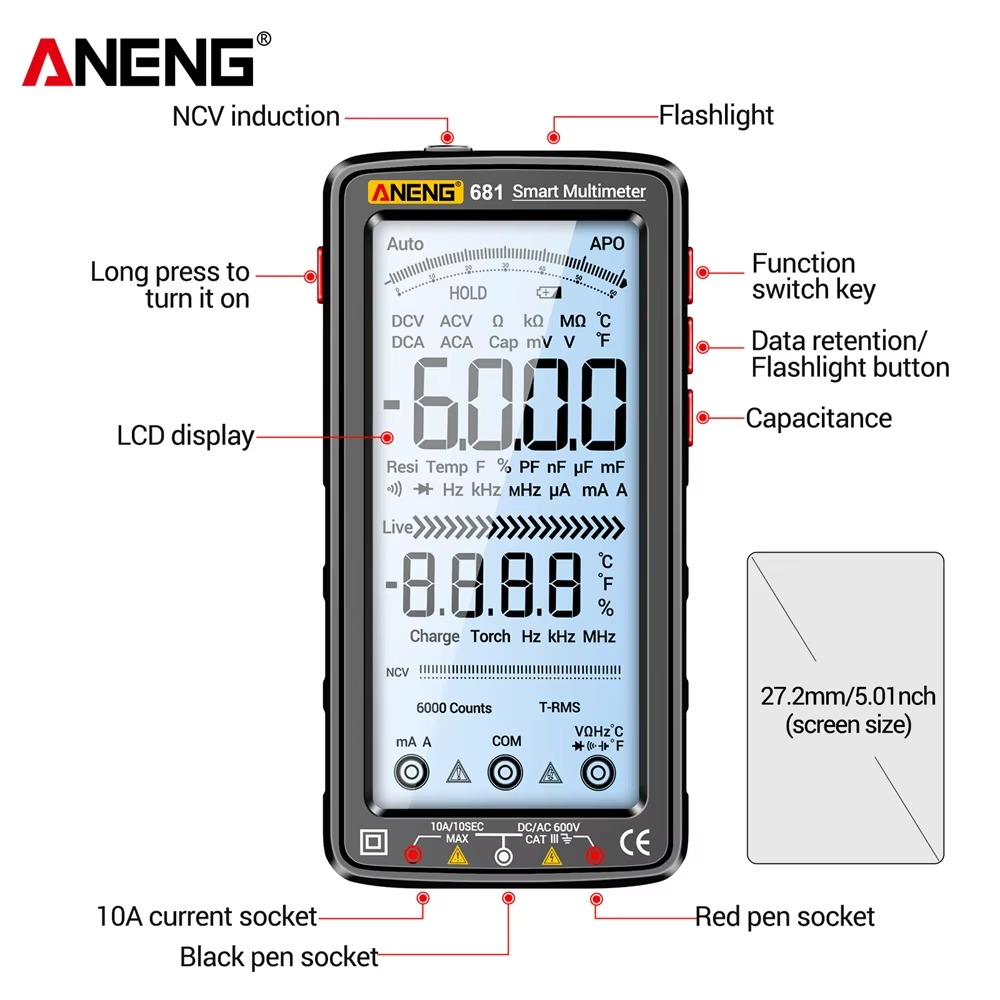 Multimètre Digital ANENG 681