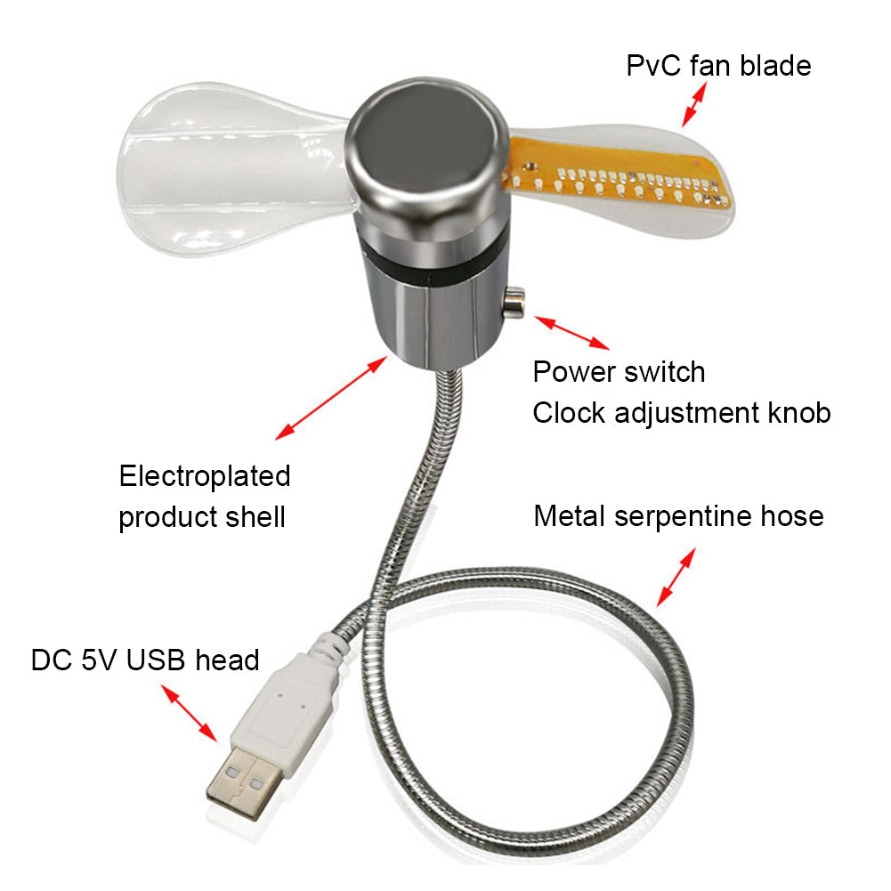 Ventilateur USB LED intelligent