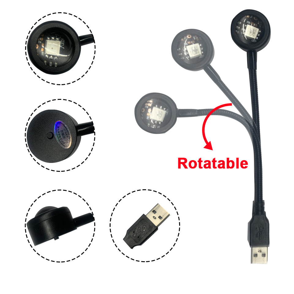 Lampe Projecteur Sunset Duo USB (Lot de 2)