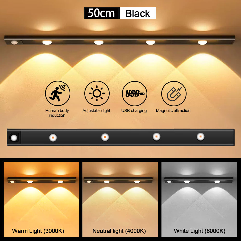 Réglette LED magnétique rechargeable