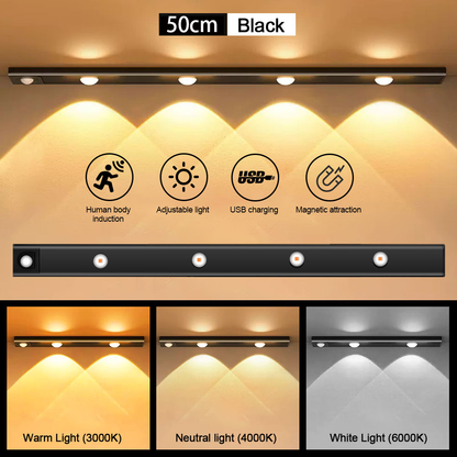 Réglette LED magnétique rechargeable