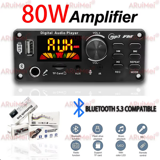 Amplificateur Bluetooth 80W (40W + 40W)