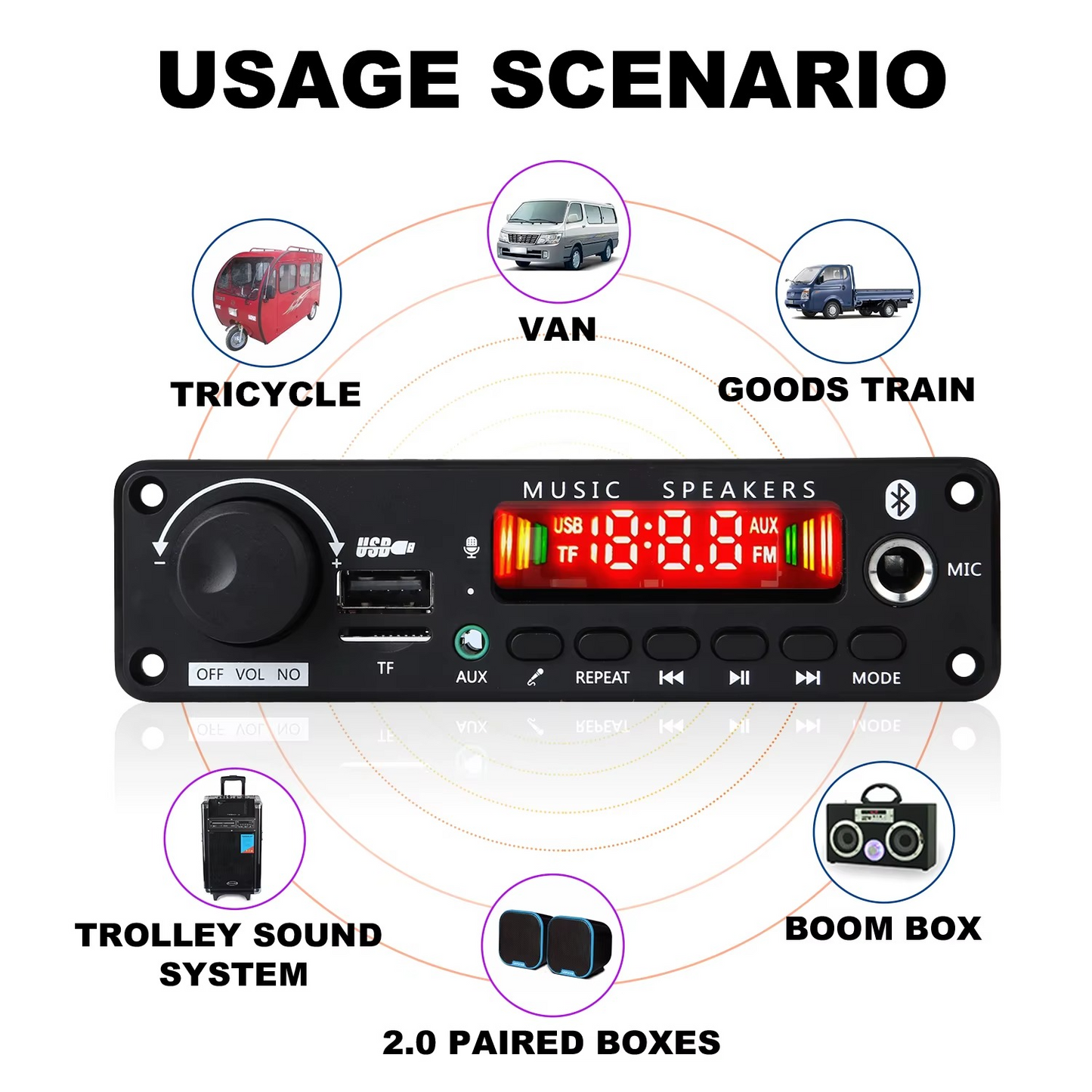 Amplificateur Bluetooth 150W