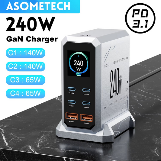 ASOMETECH 240W GaN Charger