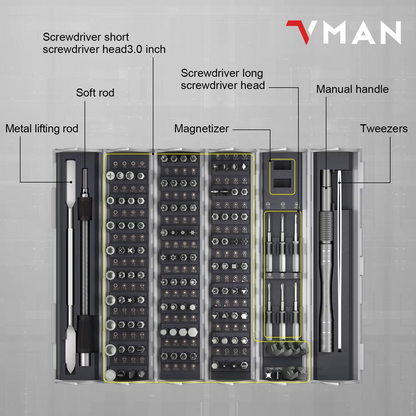Tournevis de Précision VMAN 128-en-1