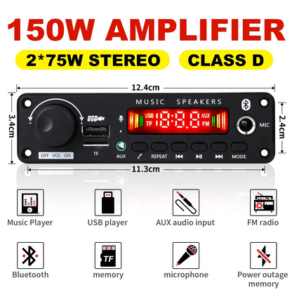 Amplificateur Bluetooth 150W