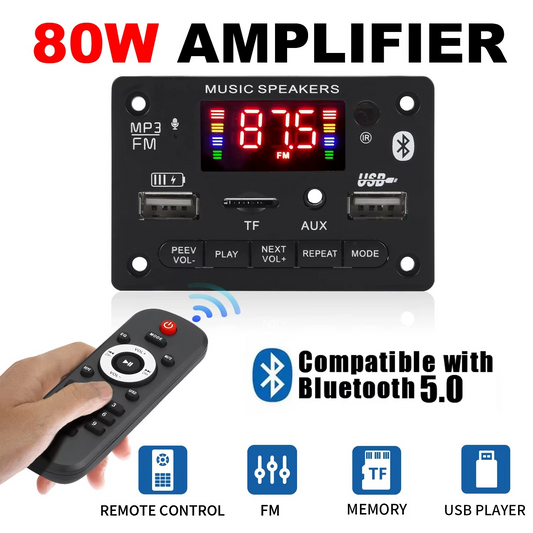 Amplificateur Bluetooth 80W