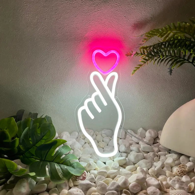 Enseigne LED Néon Main