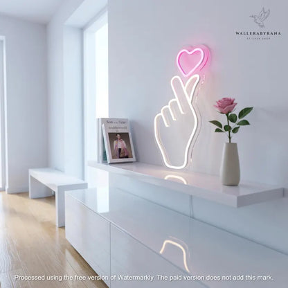 Enseigne LED Néon Main